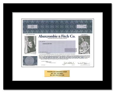 framed Abercrombie stock gift