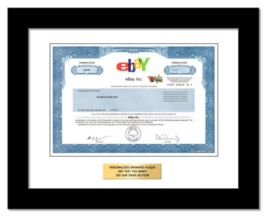 framed Ebay stock gift