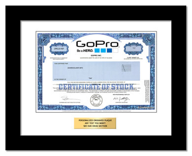 framed GoPro stock gift