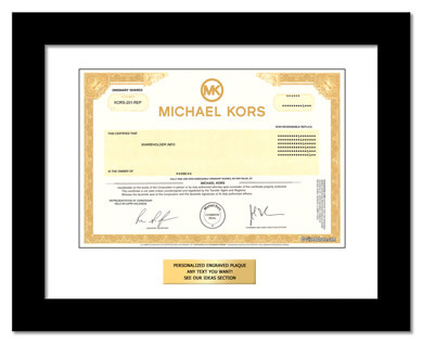 framed Michael Kors stock gift