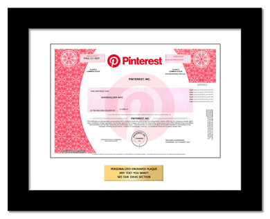 framed Pinterest stock gift