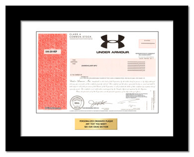 framed Under Armour stock gift