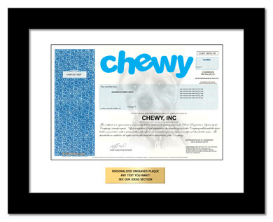 framed Chewy stock gift