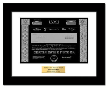 framed LVMH stock gift